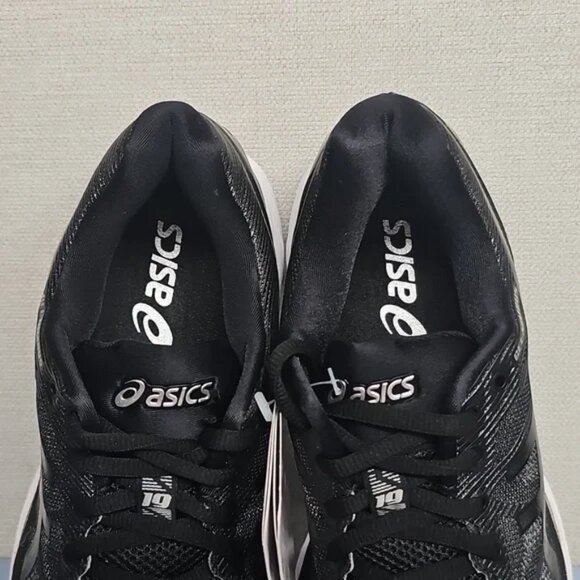 NEW ASICS Gel Nimbus 19 Black Onyx Silver Womens 7 US Medium 38 EUR T750N - Picture 7 of 10